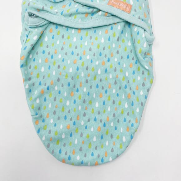 SwaddleMe Original Swaddle Wrap Newborn S/M Jungle Drops Green Baby Sleepwear - Picture 3 of 12